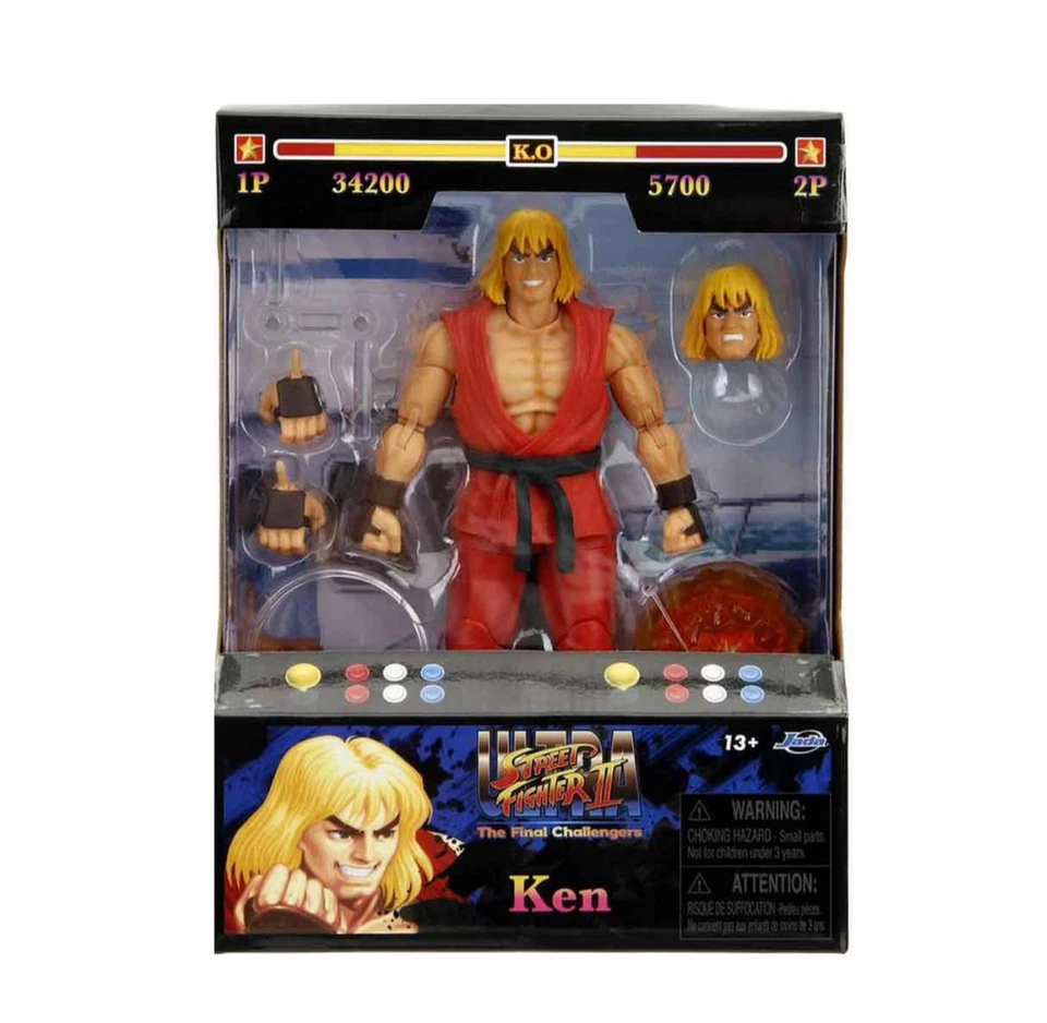 Figura de acción Ultra Street Fighter II Ken escala 6 pulgadas Jada Toys 🔥PREVENTA🔥 Foto 3 de 3