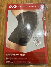 New Mcdavid Hex Pair Of Protective Knee Elbow Shin Pads Guards Small Black NIB