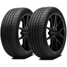 (QTY 2) 235/55R18 Michelin Primacy MXM4 100H SL Black Wall Tires