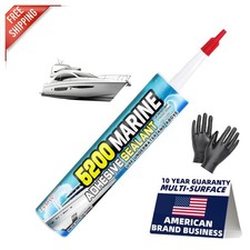 5200 Crystal Clear Marine Sealant - Eco-Friendly, Low Odor, Fast Curing Adhesive