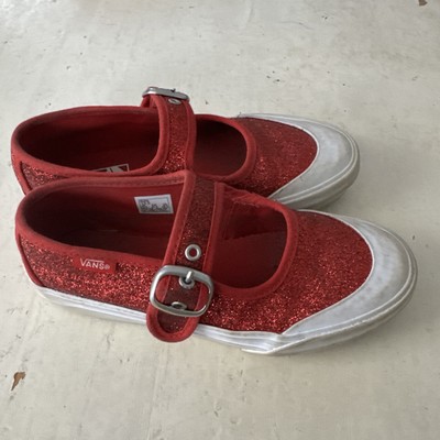 Shoes Red Sparkly Vans For Womens Vans Sk8 Hi Romania Red Vans Sk8