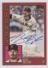2019 Topps 1984 Baseball Rookies Red 24/25 Ray Black #84R-RB Auto 0b0