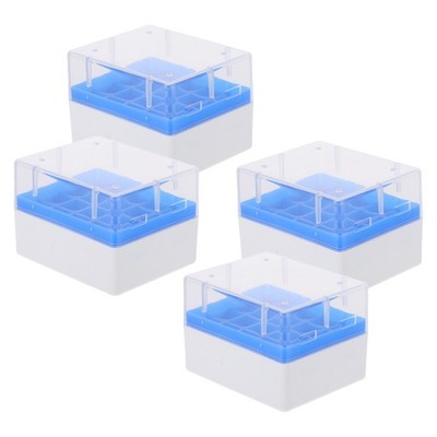  4 Pcs Microcentrifuge Tube Rack Laboratory Storage Cryogenic Boxes