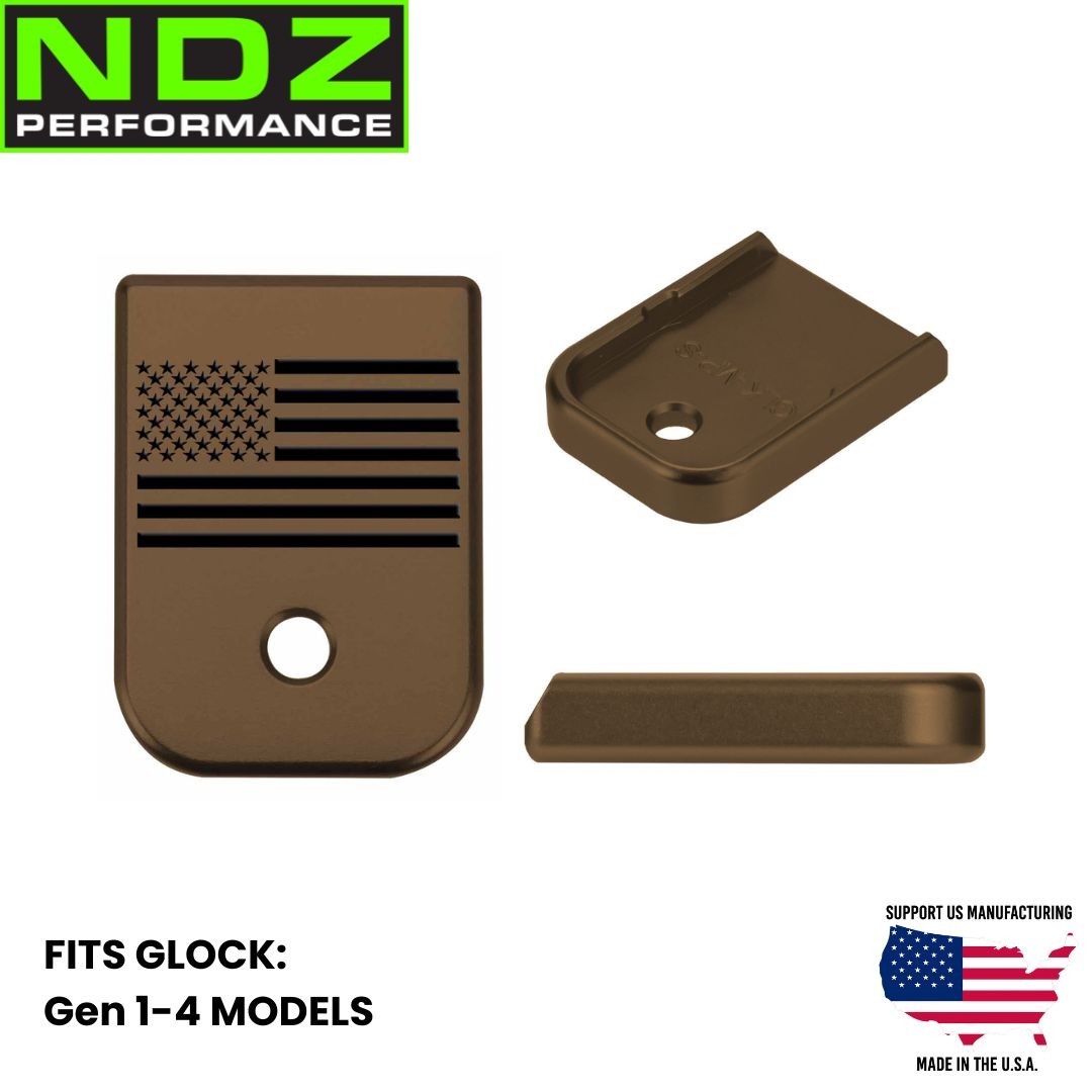 NDZ Glock 17 19 22 23 26 34 Gen 1-4 Magazine Base Plate Aluminum