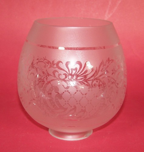 Frosted Glass Lampshade 2-1/4" Fitter - Picture 2 of 5