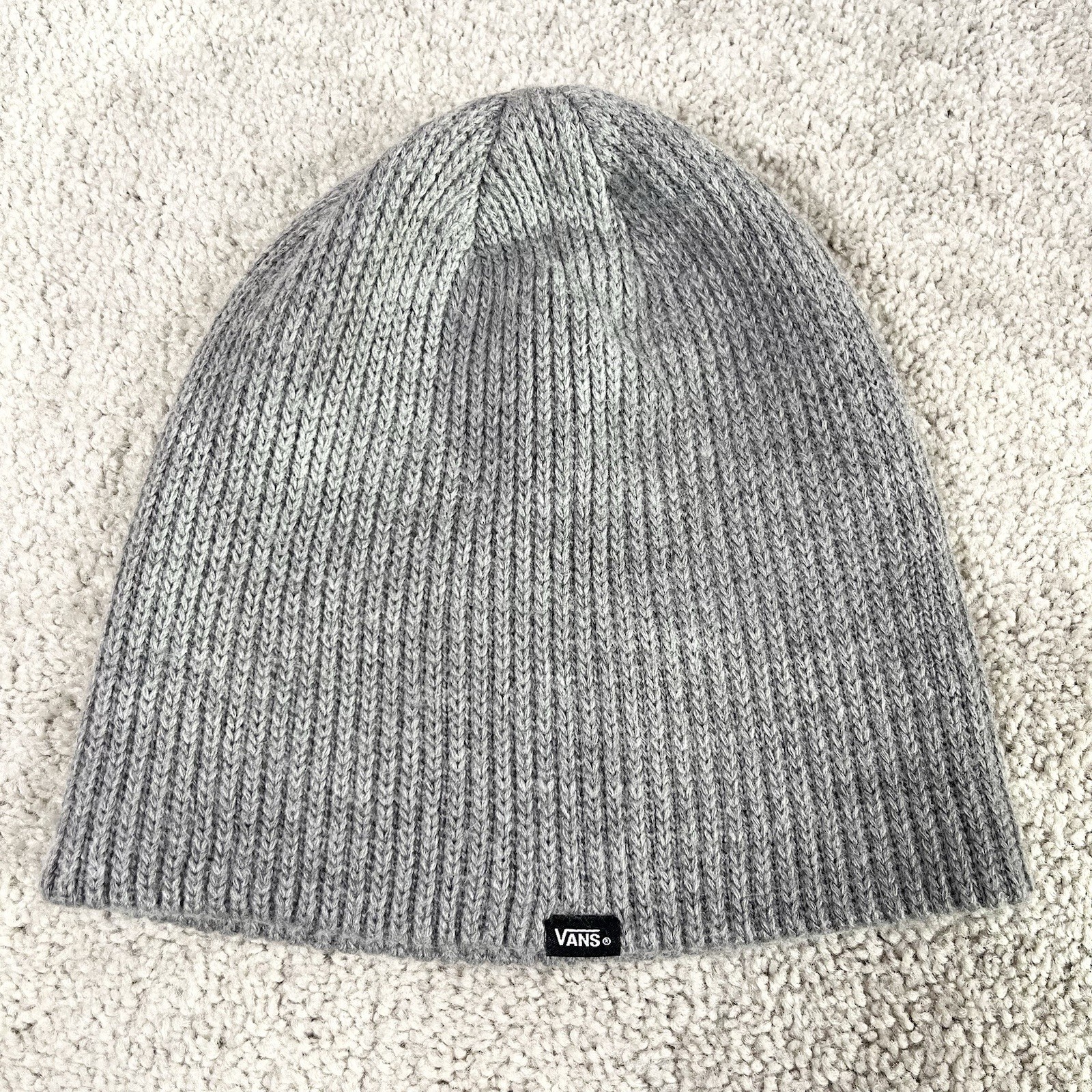Vans Core Basic Cuff Beanie Gray Knit Skater Wint… - image 1