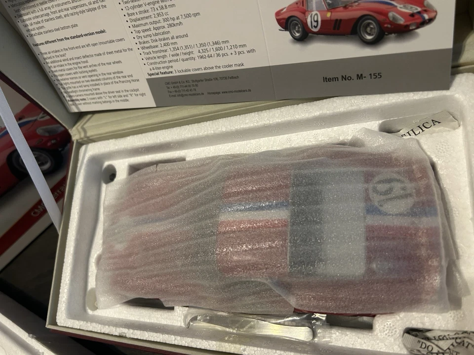 Ferrari 250 GTO 24H France Limited Edition CMC 1/18NEW!!! - Immagine 4 di 4