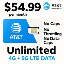AT&T 4G/5G Unlimited Hotspot Plan – Full Speed, No Data Limits