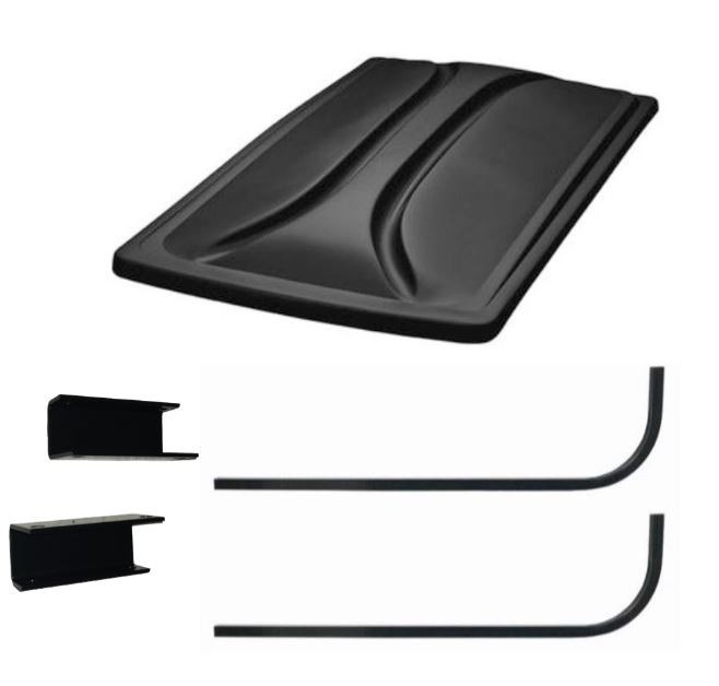 80" Black Roof Kit for Club Car DS Golf Carts 1976-1999