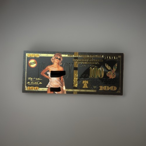 Playboy Naughty Gold Foil $100 Banknotes 8 Exotic Novelty Notes - Picture 8 of 12