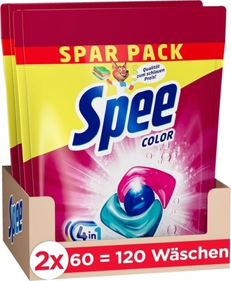 Spee Power Caps Color (120 Waschladungen), Extra Frische 4 in 1 Formel, 20 60 °C