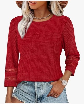 M Blusas De Mujer Manga Larga Encajes  Camisa Elegantes Fina De Moda Casuales 