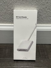 SD Card Reader for iPhone iPad, USB-C Dual Connector, Support SD/MicroSD Cards