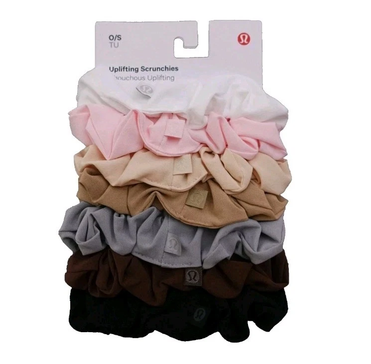 Lululemon Uplifting Scrunchies Set of 10 Lululemon Uplifting Scrunchie - Pink Taupe (First Release  main image 2