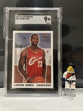 Lebron James Rookie Card 2003-04 Fleer Tradition #261 SGC 9. rookie card picture