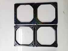 Lot Of 2 Custom PC Mounting Flat 80mm to 92mm Fan Adapter.