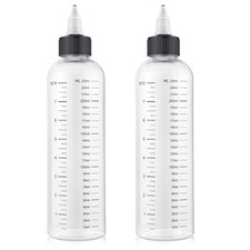 BESARME 2 Pack Applicator Bottle for Hair, 8.5 Ounce Hair Oil Applicator Plastic
