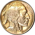 1913-D 5C Type-1 Buffalo Nickel Gem AU K18960