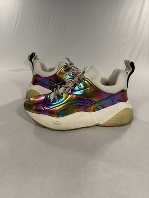 STELLA MCCARTNEY Eclypse Rainbow Iridescent Low Top Sneakers | Size 37