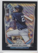 2014 Bowman Draft Top Prospects Chrome Black Wave Refractor Mason Williams 0c5