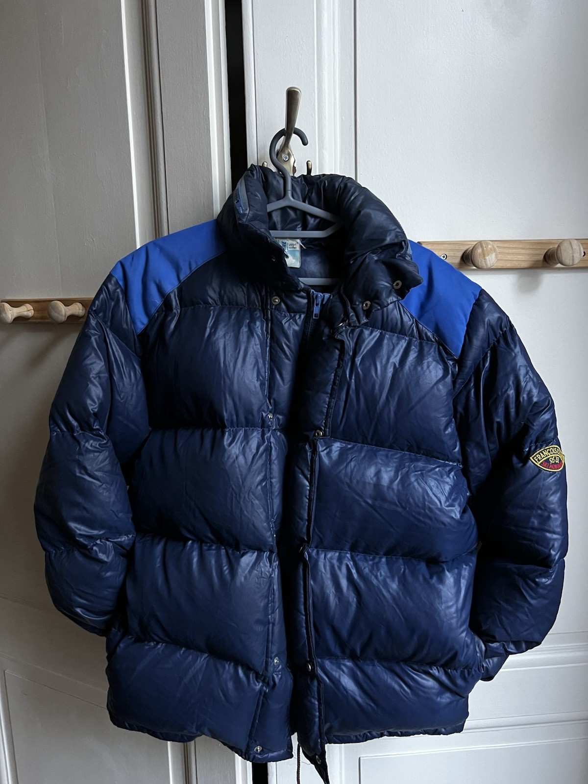 Veste puffer vintage François ski doudoune montagne homme manteau hiver chaud taille 50