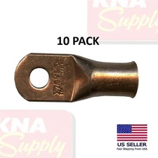 10 Battery Cable 2/0 AWG Copper Lug Ring Terminal 5/16" Stud Connector End