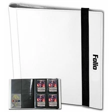 Trading Card Supplies - BCW 4-Pocket Double Pages Folio Album - WHITE (20 Pages)