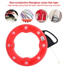 Fiberglass Nylon Fish Tape Reel Puller Wire P...