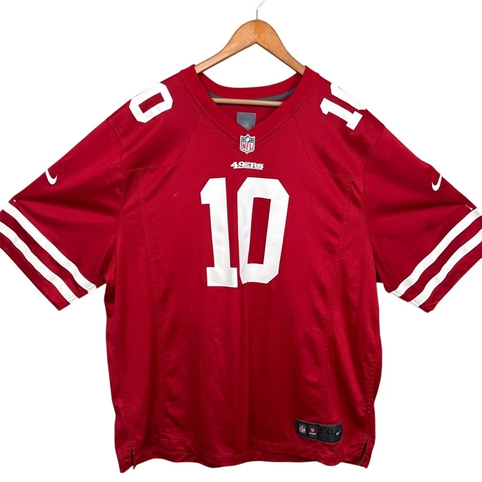 Camiseta de fútbol americano NFL San Francisco 49ER #10 Jimmy Garoppolo talla 3XL apoyo al equipo Foto 2 de 4