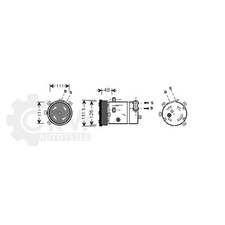 Kompressor Klimaanlage für Opel Astra F 1.8i 16V Bj.95-96