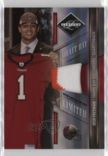 2009 Donruss Limited Draft Day Limited Jerseys 94/100 Josh Freeman #1 0q3