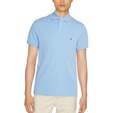 Image of Tommy Hilfiger Mens Polo Shirts1985 Regular Fit Pullover Short Sleeve Top Tee
