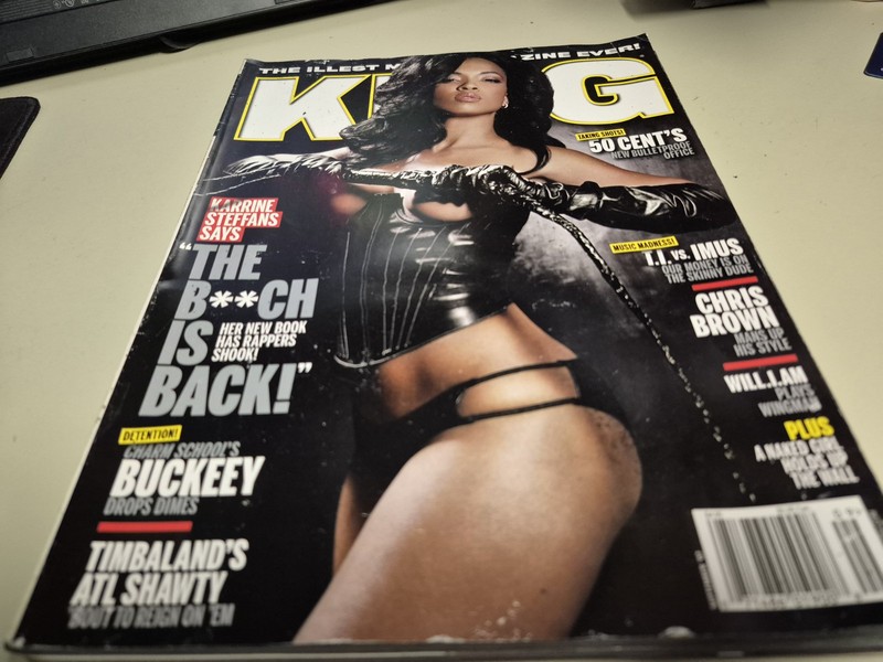 KING magazine Karrine Steffans Chris Brown Don Imus Buckeey T.I. Will.I.Am