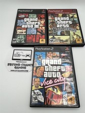 PlayStation 2- Grand Theft Auto - GTA3 + Vice City + San Andreas - 3Games Bundle
