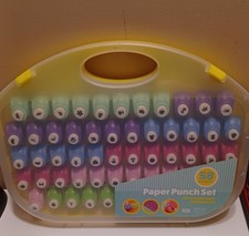 Scrapbook Paper Punch Set -58pc Mini Set Case