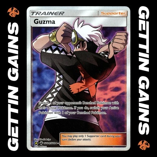 Guzma - SV84/SV94 - Ultra Rare - Hidden Fates - Pokemon Card - NM/M