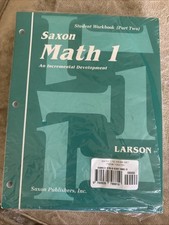 Saxon Math 1 Set, Student Worksheets Parts 1 ...
