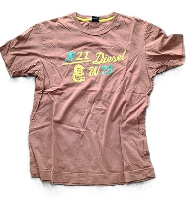 Diesel N21 W73 Men's XL Extra Large T-Shirt Brown Rust VINTAGE FAIR