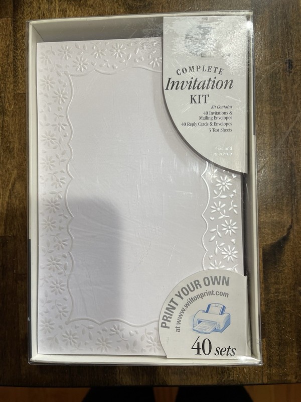 Wilton Invitation Kit For 40
