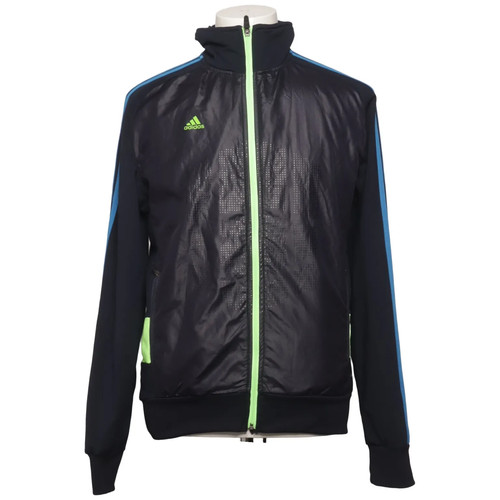 Adidas, Trainingsjacke, Herren, Größe: L, Schwarz/Blau, Polyester #DPf
