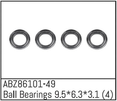 ABSIMA Ball Bearings 9.5*6.3*3.1 - Mini AMT (4 St.) / ABZ86101-49