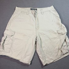 Levi's SilverTab Cargo Shorts Mens 33 Khaki Tan Good Vintage 90s Baggy Cotton