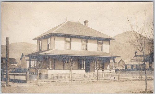 Hospital & Nurses Residence Downtown Fernie BC ?? 1912 RPPC Postcard H79