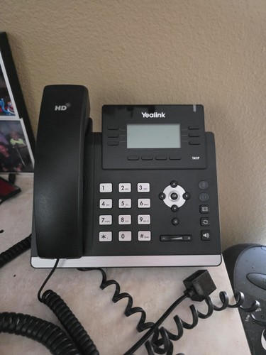 Yealink SIP-T41P Corded VoIP Phone - Black