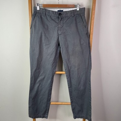 Sportscraft 1914 Pants Mens 30 Grey Chino Tapered Preppy Casual Office Trousers