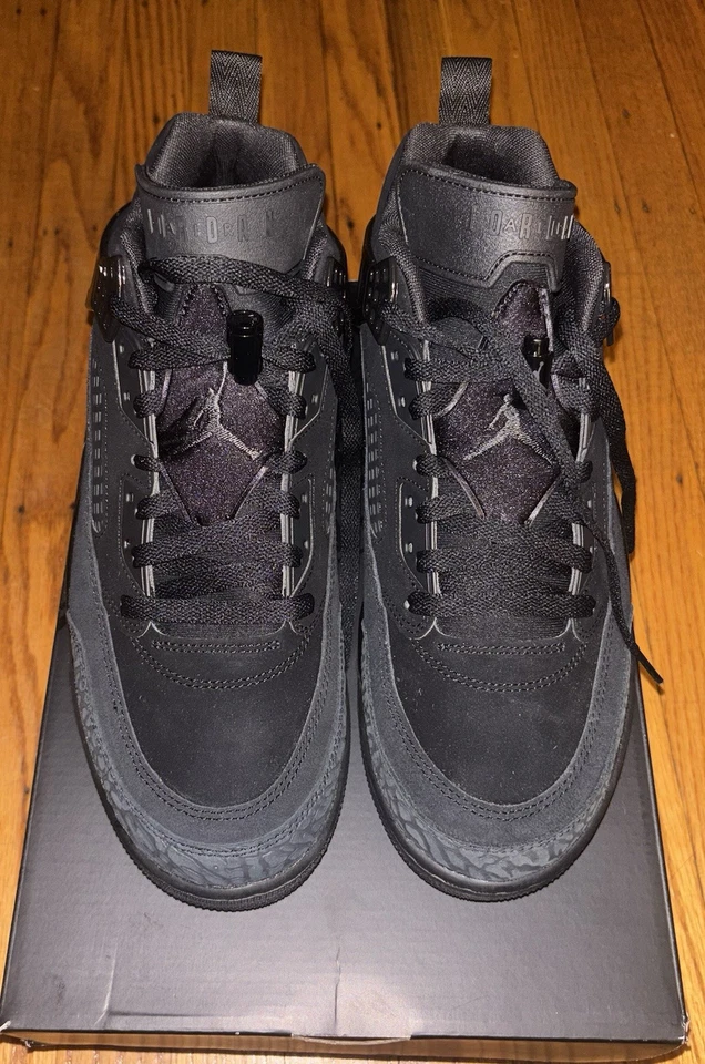 Jordan Spizike Low Black Cat Size 11 - Image 3 of 4