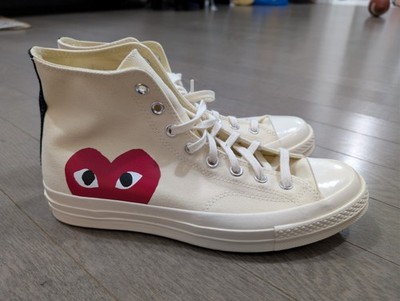 Comme des Garçons Play x Converse Chuck 70 High Milk - Size 10