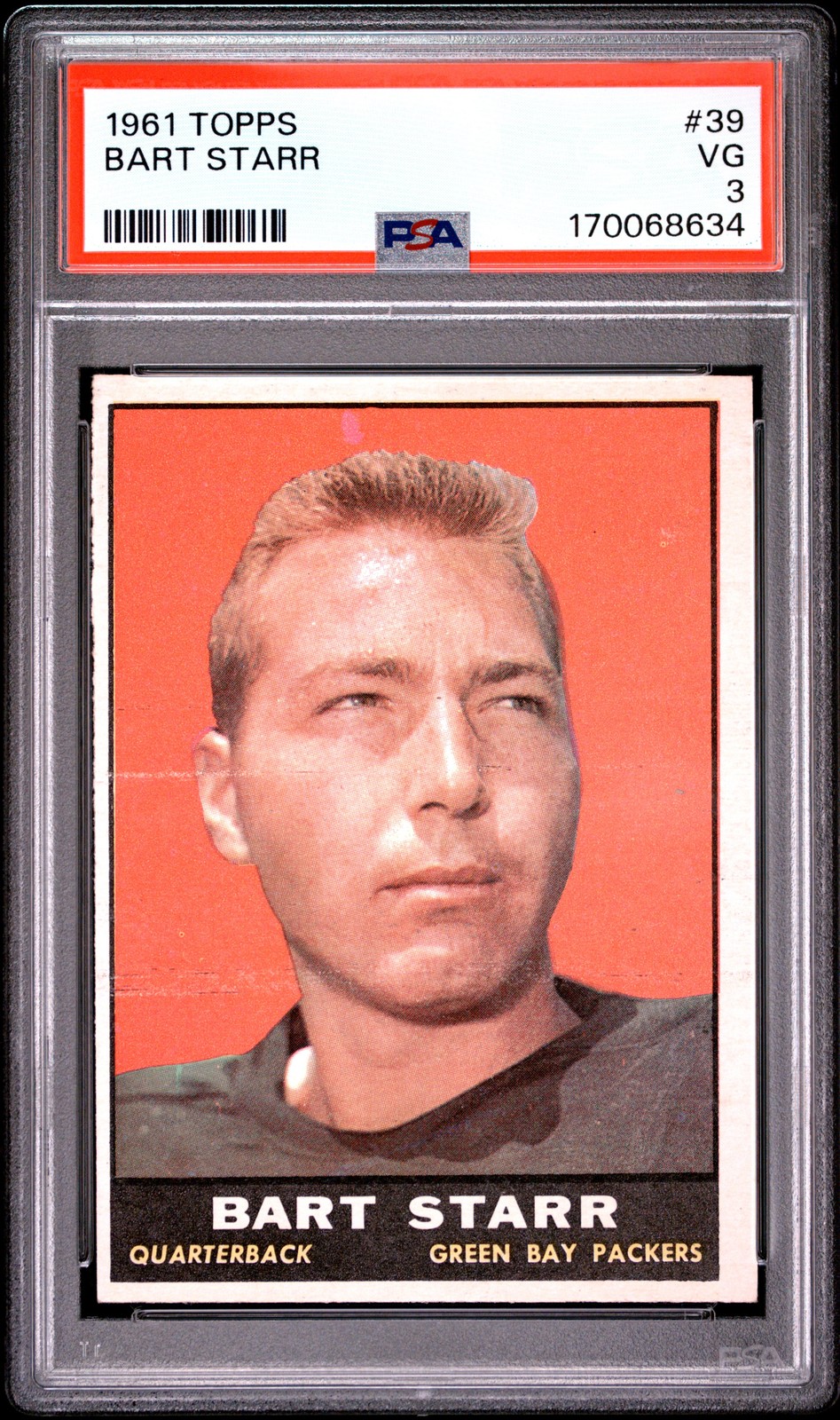 1961 TOPPS #39 BART STARR PSA 3