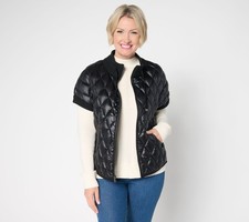 Martha Stewart Women's Jacket Sz S Signature Diamond Quilted Black A705625