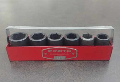 Proto Professional Tools Impact Socket Set [9974] SAE w/ One Mac Socket *USA*